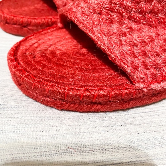 Free People Beach Front Espadrille Red Sandal - Picture 5 of 8